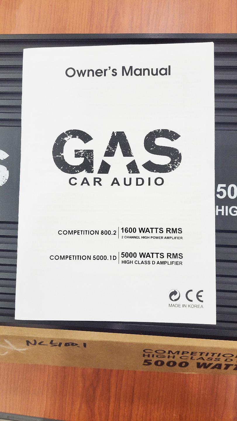 GAS AUDIO 5000.1D 대출력앰프