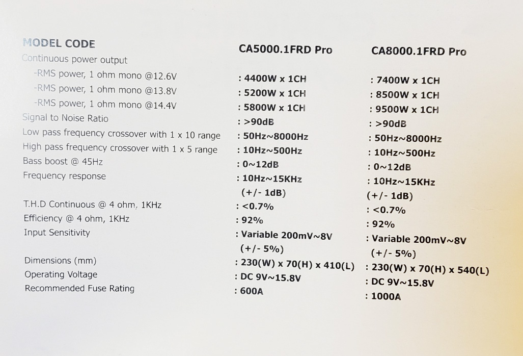 콘크리트 오디오 SD 9500D 대출력 우퍼전용 앰프