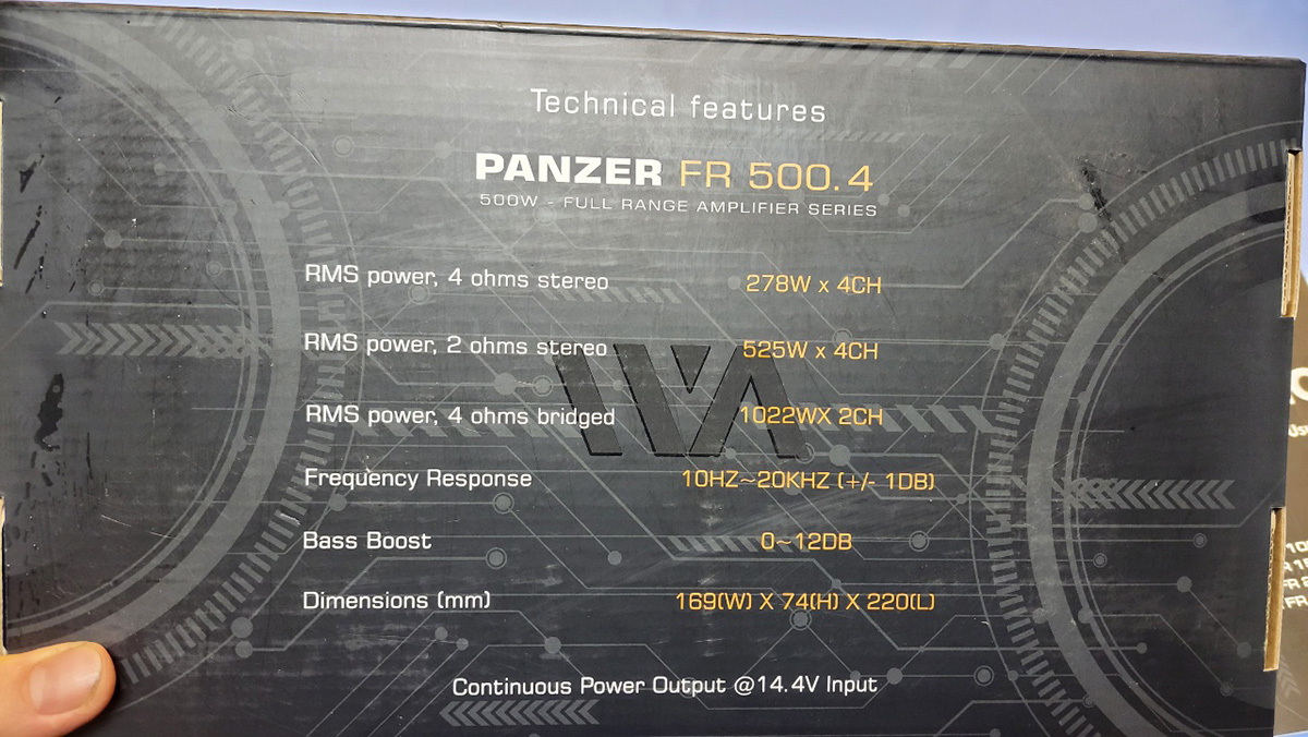 PANZER 500.4 앰프