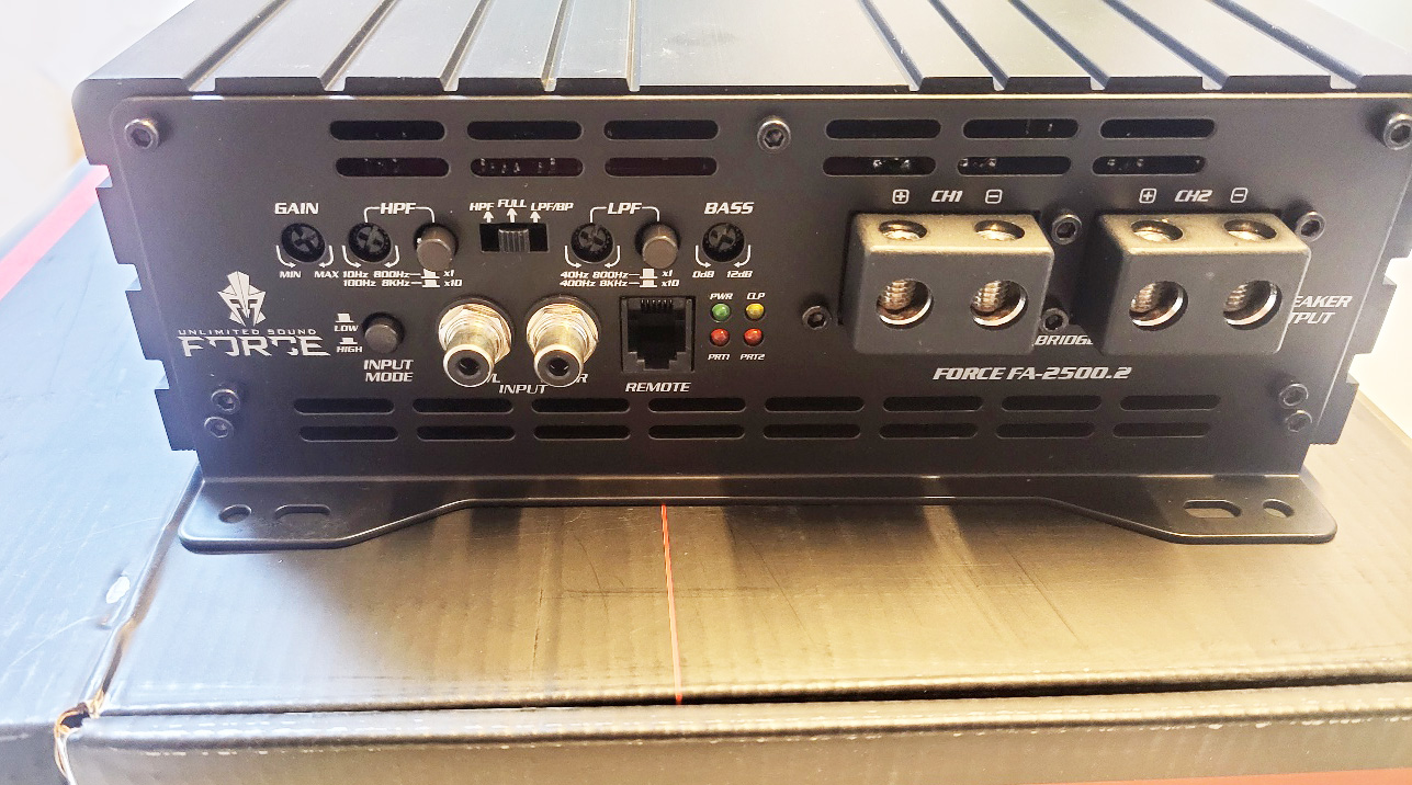 공장재고 리퍼브 고출력 다이나믹 FA2500.2 2채널 앰프