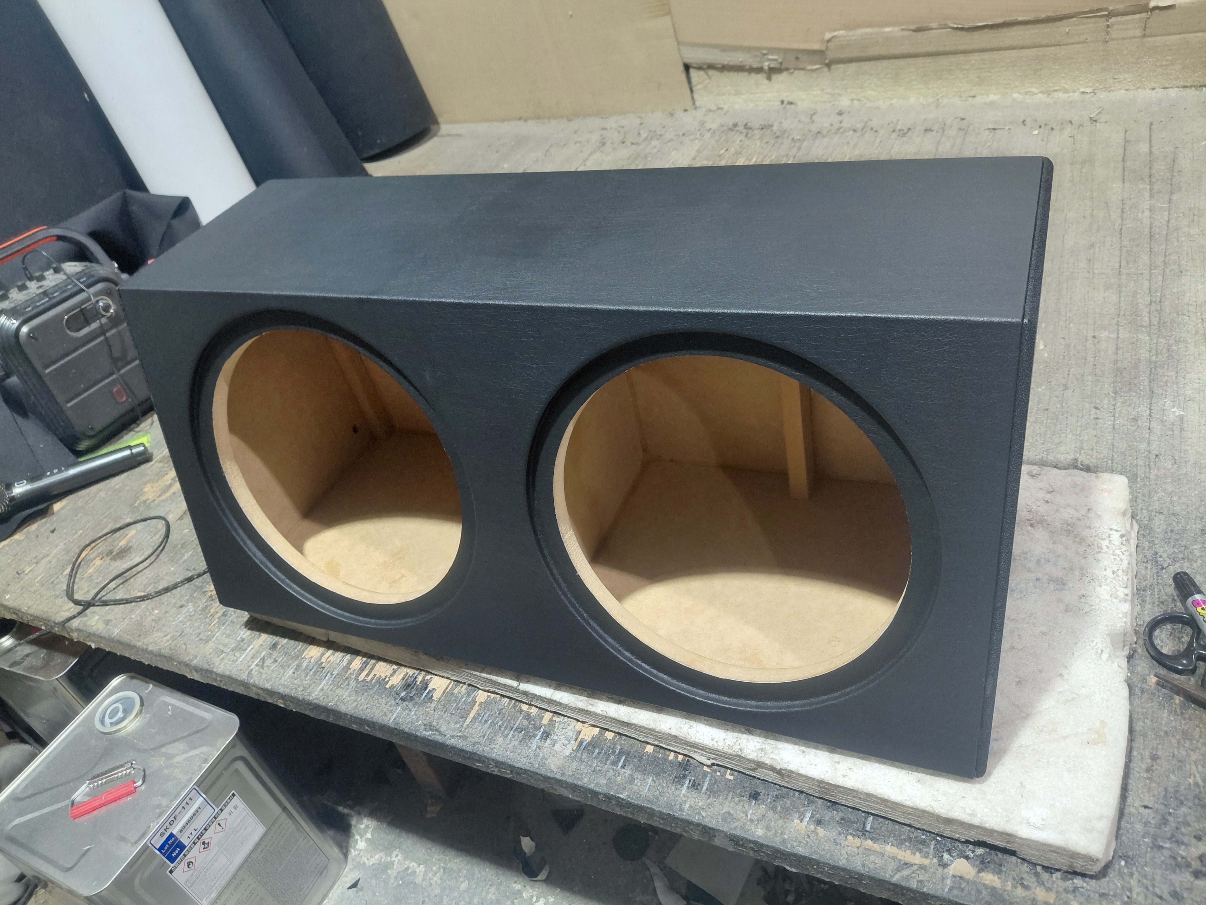 12인치 더블실드 1.8큐빅 우퍼박스(레자 마감)