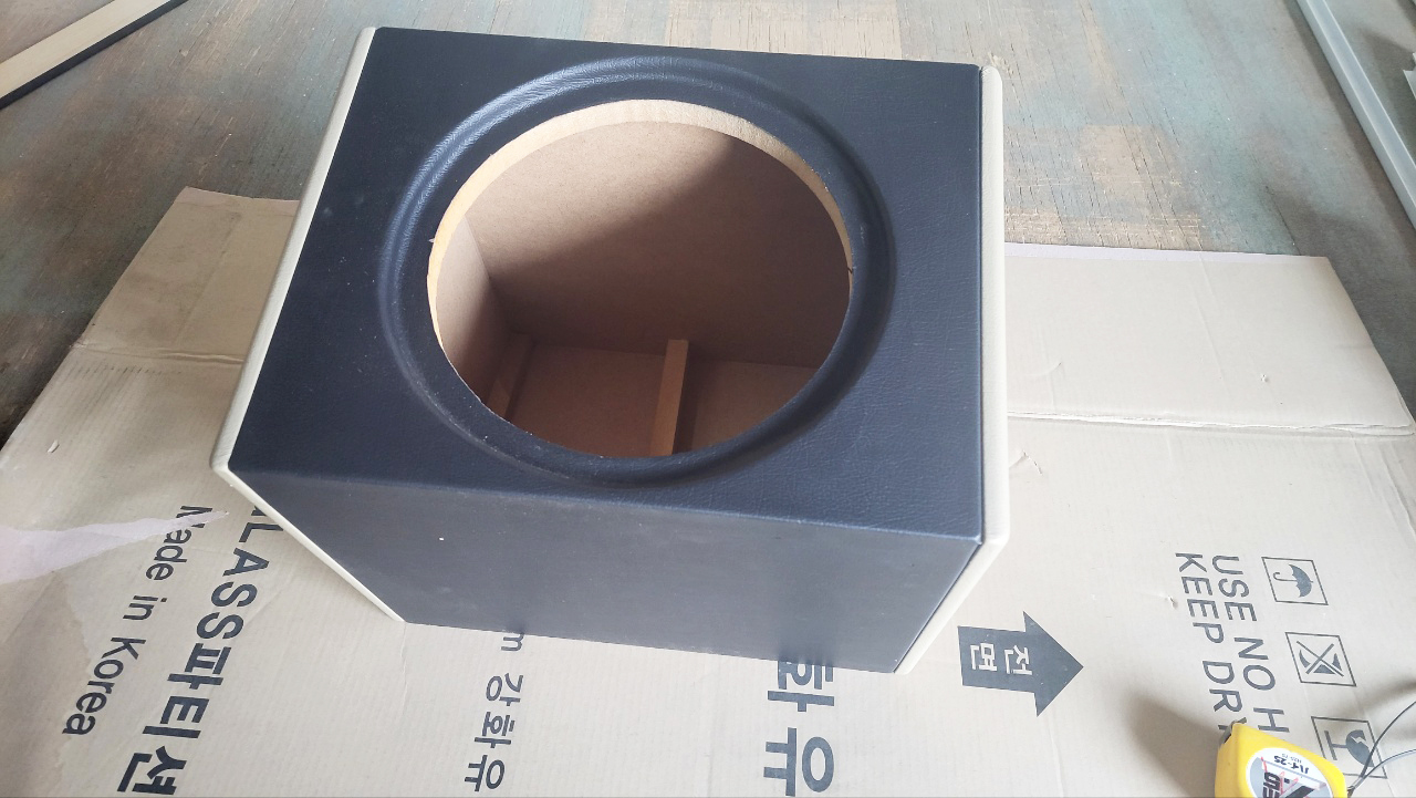 고급형 투톤 10인치 고급형 우퍼박스(레자 마감)