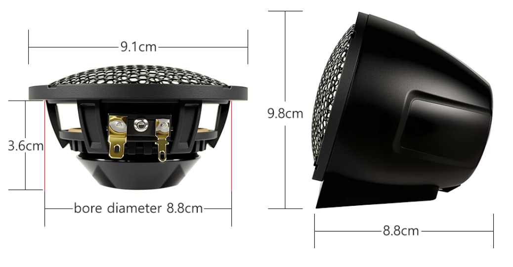 VE AUDIO A5M 3.5인치 미드레인지(전용 챔버 포함)
